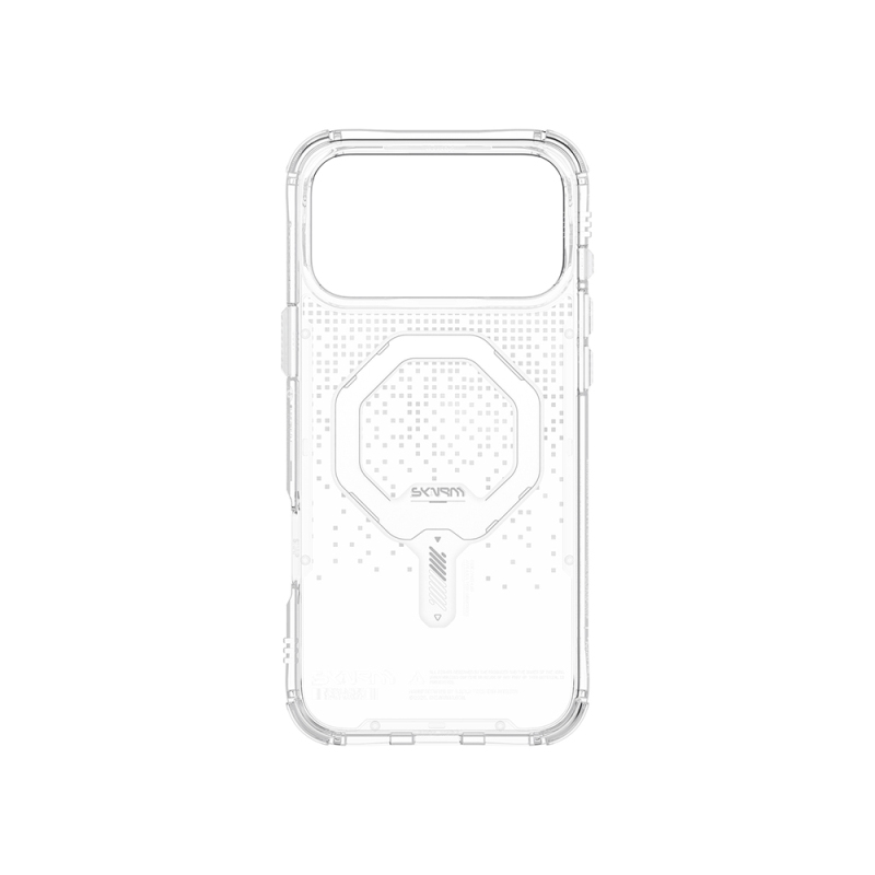 Apple iPhone 17 Pro Kılıf Skinarma M-Safe Şarj Özellikli IML Baskılı Holografik MYST Kapak - 11