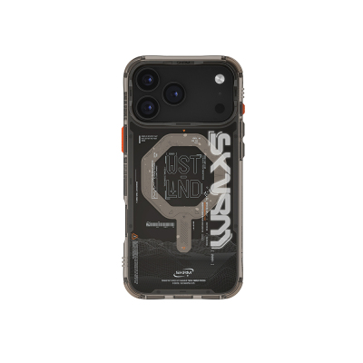 Apple iPhone 17 Pro Kılıf Skinarma M-safe Şarj Özellikli Yazı Desenli Airbag Tasarımlı Sonix Kapak - 10