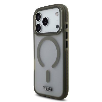 Apple iPhone 17 Pro Kılıf TUMI Orjinal Lisanslı M-safe Şarj Özellikli Buzlu Transparan Kapak - 4