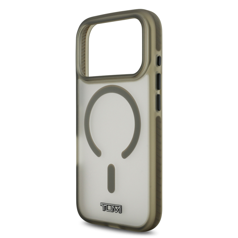 Apple iPhone 17 Pro Kılıf TUMI Orjinal Lisanslı M-safe Şarj Özellikli Buzlu Transparan Kapak - 8