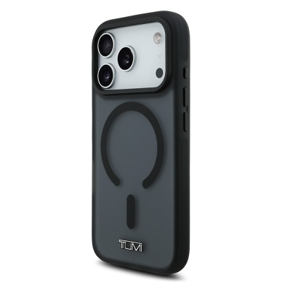 Apple iPhone 17 Pro Kılıf TUMI Orjinal Lisanslı M-safe Şarj Özellikli Buzlu Transparan Kapak - 10