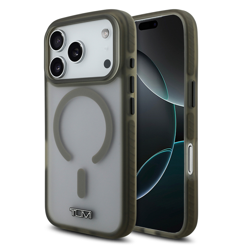 Apple iPhone 17 Pro Kılıf TUMI Orjinal Lisanslı M-safe Şarj Özellikli Buzlu Transparan Kapak - 2