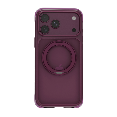 Apple iPhone 17 Pro Kılıf Wiwu AG-203 AeroGuard Ultra Serisi M-safe Şarj Özellikli Airbag Tasarımlı Standlı Kapak - 33