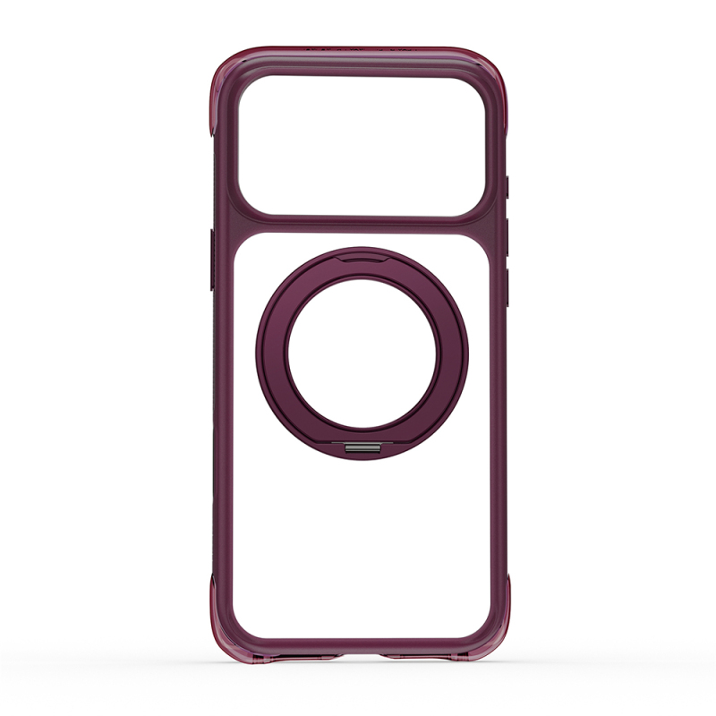 Apple iPhone 17 Pro Kılıf Wiwu AG-203 AeroGuard Ultra Serisi M-safe Şarj Özellikli Airbag Tasarımlı Standlı Kapak - 34