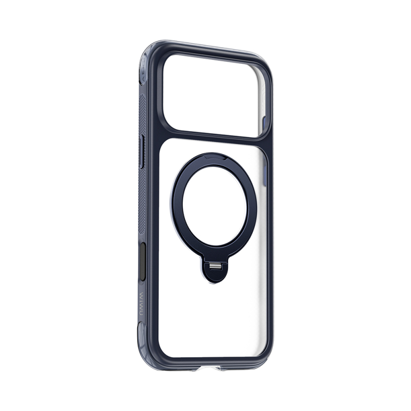 Apple iPhone 17 Pro Kılıf Wiwu AS-203 AeroShield Ultra Serisi M-safe Şarj Özellikli Airbag Tasarımlı Standlı Kapak - 9