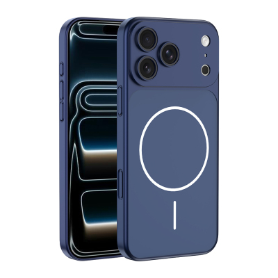 Apple iPhone 17 Pro Kılıf Zore M-Safe Şarj Özellikli Kamera Korumalı Spark Kapak - 1