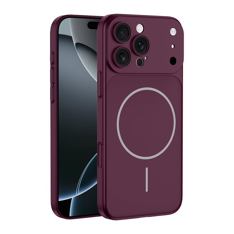 Apple iPhone 17 Pro Kılıf Zore M-Safe Şarj Özellikli Kamera Korumalı Spark Kapak - 5