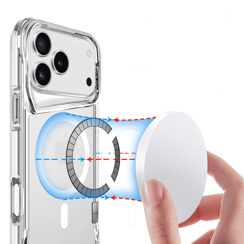 Apple iPhone 17 Pro Kılıf Zore M-safe Şarj Özellikli T-Max M-safe Kapak - 6