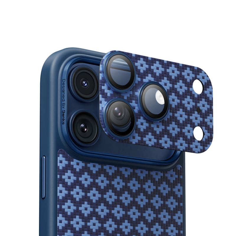 Apple iPhone 17 Pro Max Benks ArmorWarrior ArmorGrid Serisi Kevlar Kamera Lens Koruyucu - 13