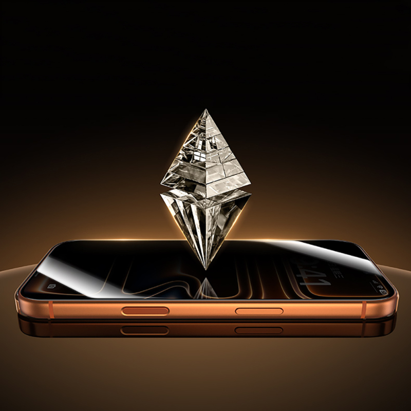 Apple iPhone 17 Pro Max Benks Glass Warrior 2.0 EZFita Privacy Hayalet Cam Ekran Koruyucu + Kolay Uygulama Aparatı - 7