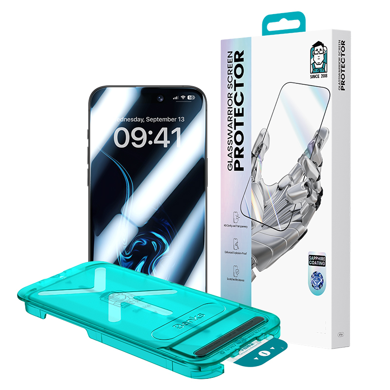 Apple iPhone 17 Pro Max Benks Glass Warrior Sapphire Coating 0.3mm Glass Screen Protector + Easy Application Tool - 4