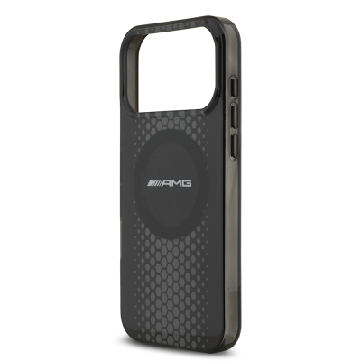 Apple iPhone 17 Pro Max Case AMG Original Licensed Double Layer Large Logo Honeycomb Pattern Cover - 7
