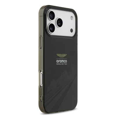 Apple iPhone 17 Pro Max Case Aston Martin Original Licensed M-Safe Charging Feature IML Print Logo Formula Design Cover - 5
