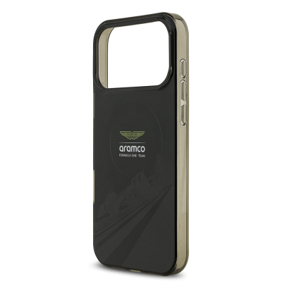 Apple iPhone 17 Pro Max Case Aston Martin Original Licensed M-Safe Charging Feature IML Print Logo Formula Design Cover - 7