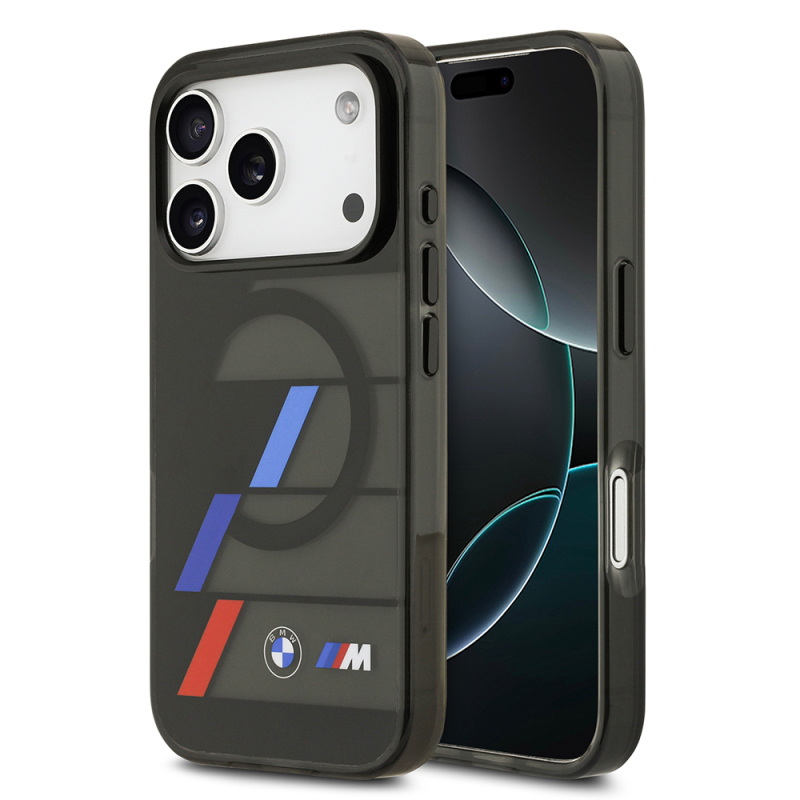 Apple iPhone 17 Pro Max Case BMW Original Licensed M-Safe Charging Feature IML Printed Three Color M Design Cover - 2