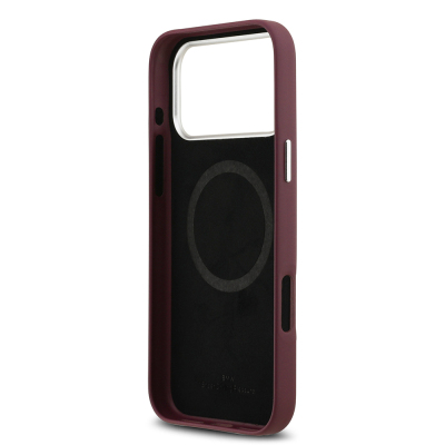 Apple iPhone 17 Pro Max Case BMW Original Licensed M-Safe Charging Feature Metal Logo Full Cover Leather Cover - 11