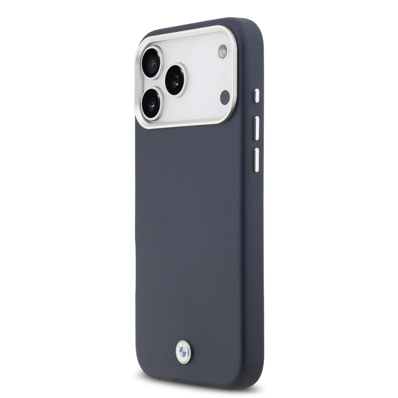 Apple iPhone 17 Pro Max Case BMW Original Licensed M-Safe Charging Feature Metal Logo Full Cover Leather Cover - 12