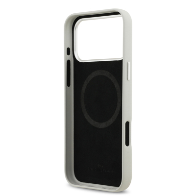 Apple iPhone 17 Pro Max Case BMW Original Licensed M-Safe Charging Feature Metal Logo Full Cover Leather Cover - 23