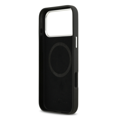 Apple iPhone 17 Pro Max Case BMW Original Licensed M-Safe Charging Feature Metal Logo Full Cover Leather Cover - 29