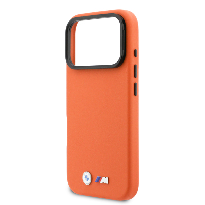 Apple iPhone 17 Pro Max Case, BMW Original Licensed, M-safe Charging Feature, Stand, Metal Camera Frame, M Logo, PU Leather Cover - 6