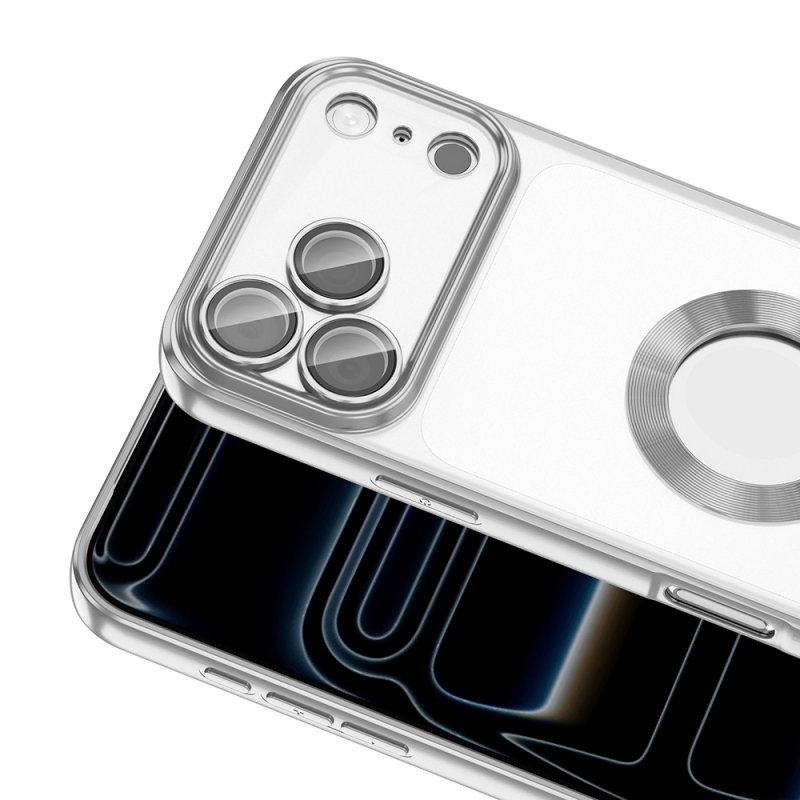 Apple iPhone 17 Pro Max Case Camera Protection Logo Showing Zore Omega Cover - 17