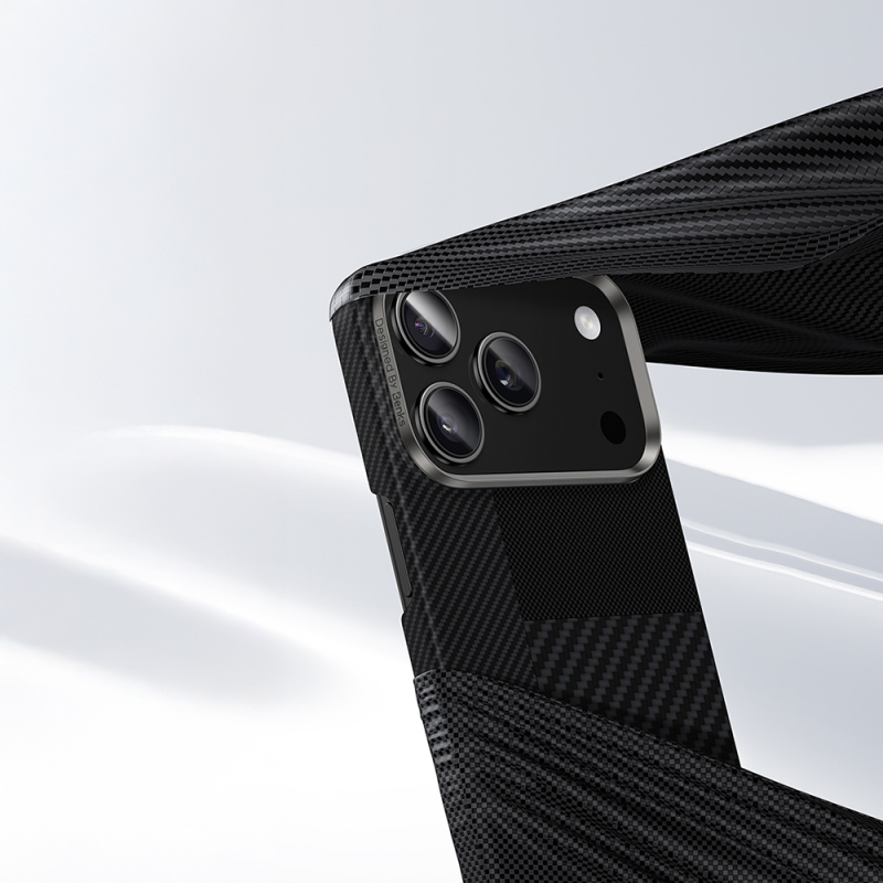 Apple iPhone 17 Pro Max Case Carbon Fiber Benks Montage ArmorAir Kevlar Cover with M-safe Charging Feature - 8