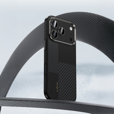 Apple iPhone 17 Pro Max Case Carbon Fiber Benks Montage Hybrid ArmorPro Kevlar Cover with M-safe Charging Feature - 8