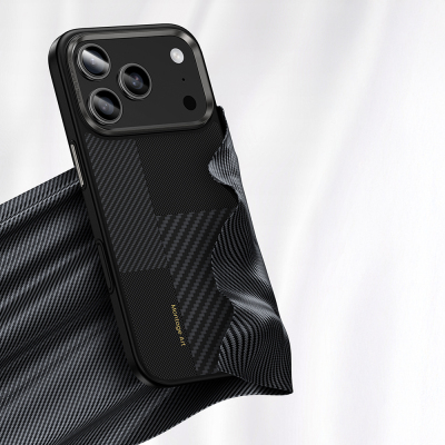 Apple iPhone 17 Pro Max Case Carbon Fiber Benks Montage Hybrid ArmorPro Kevlar Cover with M-safe Charging Feature - 10