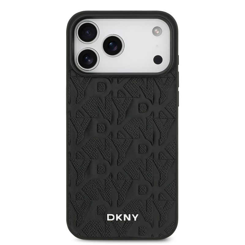 Apple iPhone 17 Pro Max Case DKNY Original Licensed M-safe Charging Feature 3D Printed Grid Pattern Cover - 5