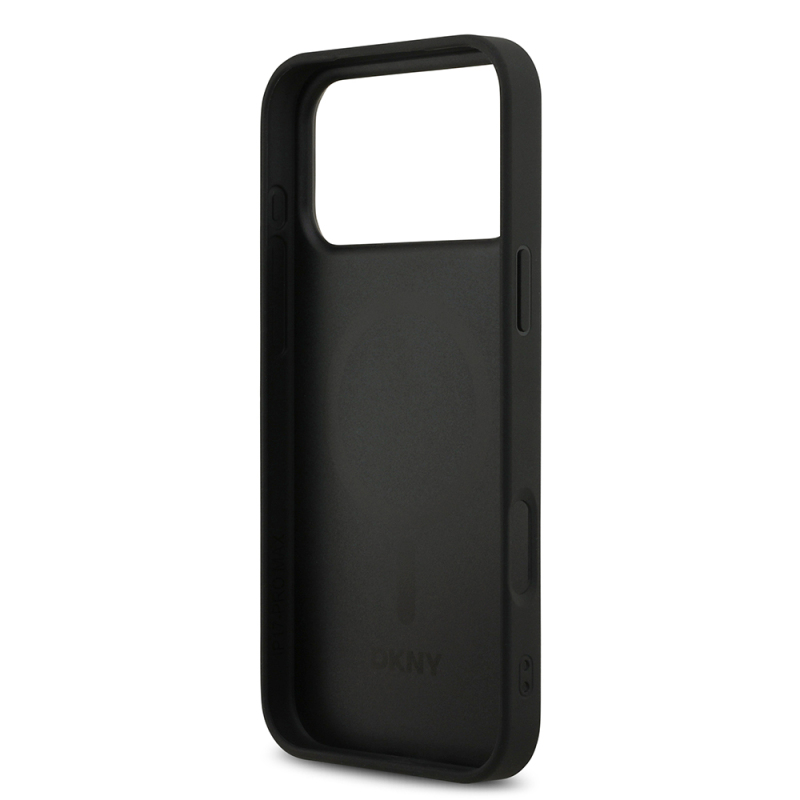 Apple iPhone 17 Pro Max Case DKNY Original Licensed M-safe Charging Feature 3D Printed Grid Pattern Cover - 9