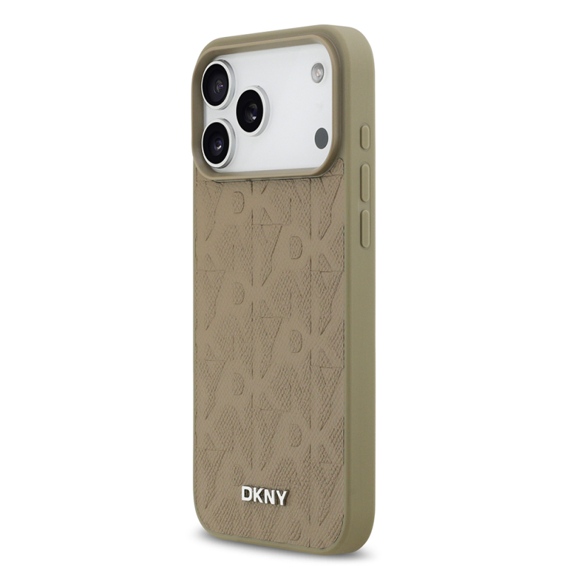Apple iPhone 17 Pro Max Case DKNY Original Licensed M-safe Charging Feature 3D Printed Grid Pattern Cover - 11