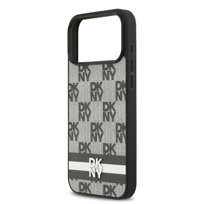 Apple iPhone 17 Pro Max Case DKNY Original Licensed M-safe Charging Feature 3D Printed Metal Logo Cover - 7
