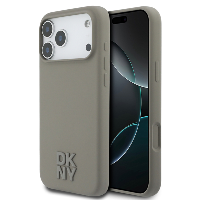 Apple iPhone 17 Pro Max Case DKNY Original Licensed M-Safe Charging Feature Metal Logo Silicone Cover - 2