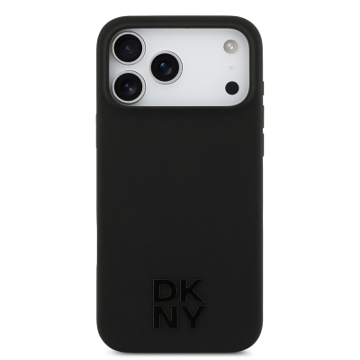 Apple iPhone 17 Pro Max Case DKNY Original Licensed M-Safe Charging Feature Metal Logo Silicone Cover - 12