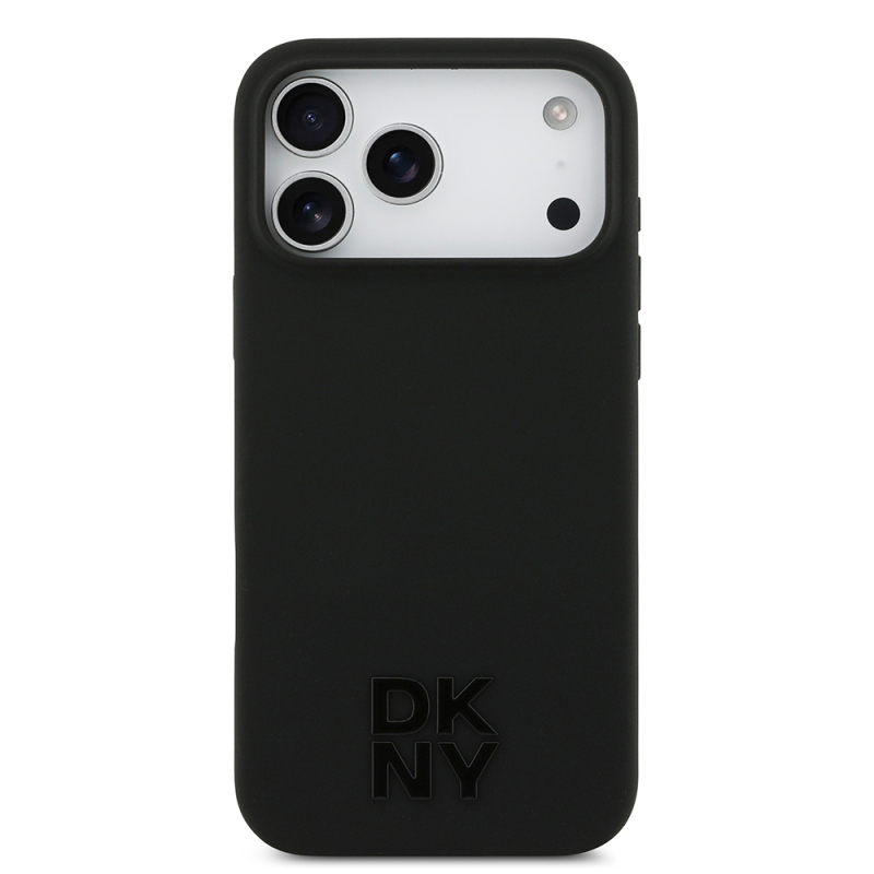 Apple iPhone 17 Pro Max Case DKNY Original Licensed M-Safe Charging Feature Metal Logo Silicone Cover - 12