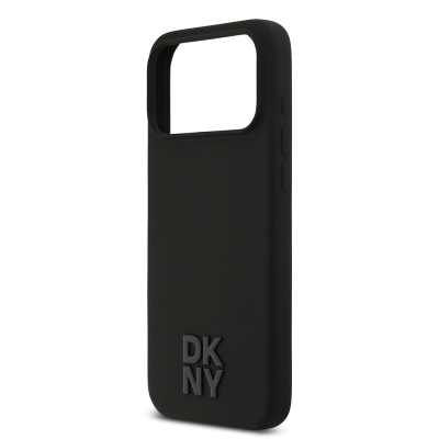 Apple iPhone 17 Pro Max Case DKNY Original Licensed M-Safe Charging Feature Metal Logo Silicone Cover - 15