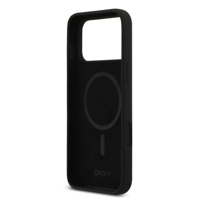 Apple iPhone 17 Pro Max Case DKNY Original Licensed M-Safe Charging Feature Metal Logo Silicone Cover - 16
