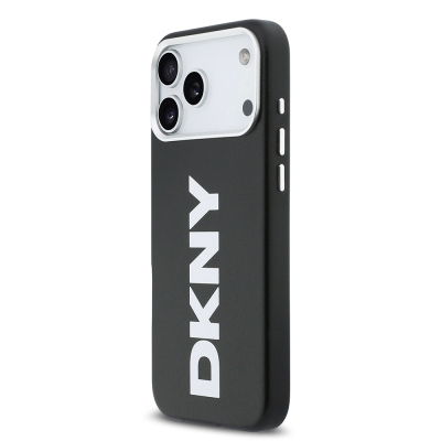 Apple iPhone 17 Pro Max Case DKNY Original Licensed M-safe Charging Feature PU Large Vertical Logo Cover - 5