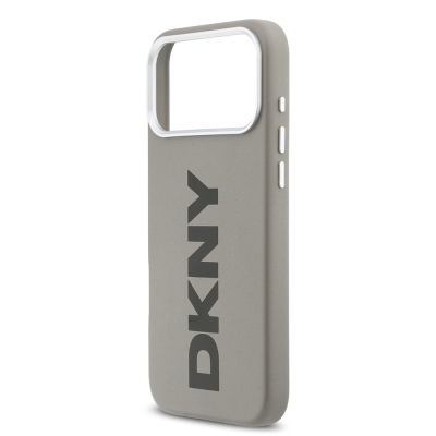 Apple iPhone 17 Pro Max Case DKNY Original Licensed M-safe Charging Feature PU Large Vertical Logo Cover - 23