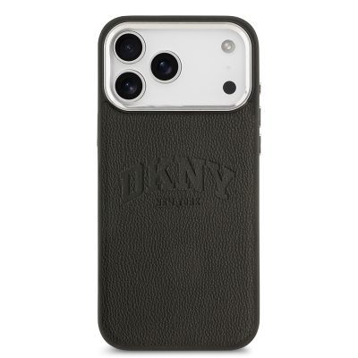Apple iPhone 17 Pro Max Case DKNY Original Licensed M-safe Charging Feature PU Leather Embossed Cover - 11