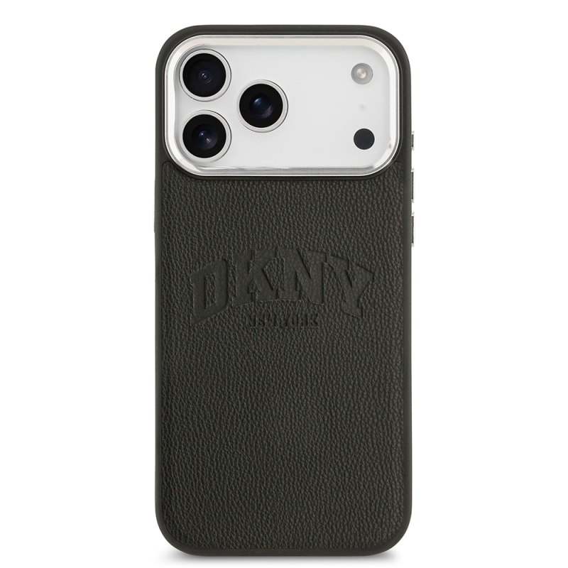 Apple iPhone 17 Pro Max Case DKNY Original Licensed M-safe Charging Feature PU Leather Embossed Cover - 11