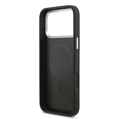 Apple iPhone 17 Pro Max Case DKNY Original Licensed M-safe Charging Feature PU Leather Embossed Cover - 15