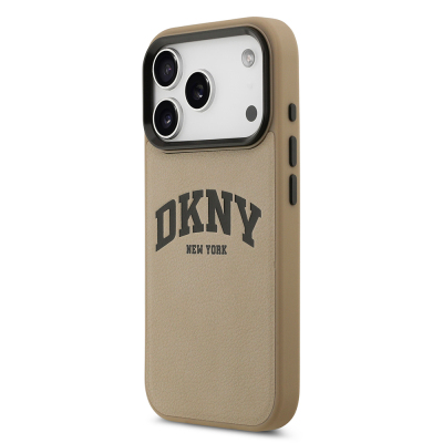 Apple iPhone 17 Pro Max Case DKNY Original Licensed M-safe Charging Feature PU Leather Embossed Cover - 4