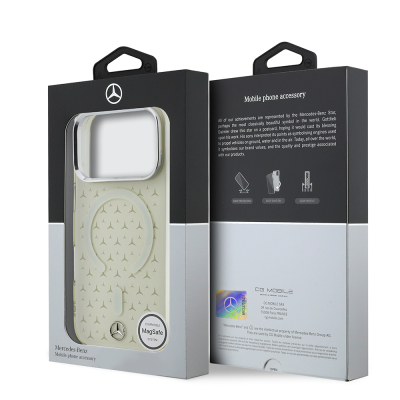 Apple iPhone 17 Pro Max Case – Genuine Licensed Mercedes-Benz – Dual-Layer Star Pattern Design – M-Safe Charging Compatible - 8