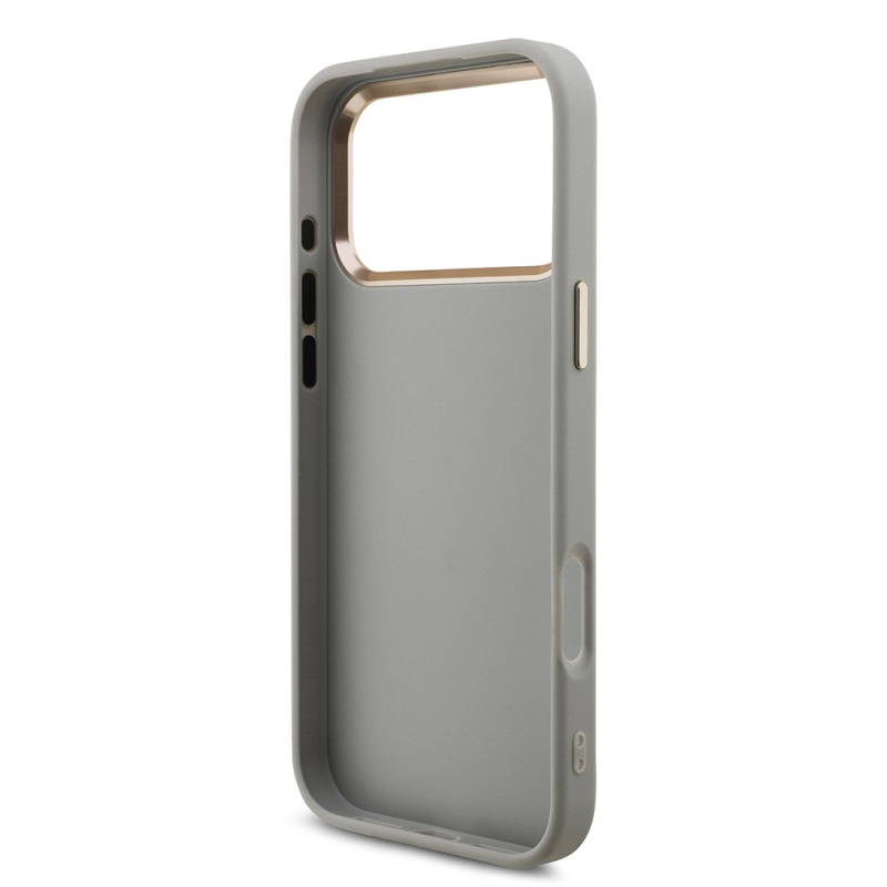 Apple iPhone 17 Pro Max Case Guess Original Licensed 4G Large Metal Camera Frame and Logo Glitter Cover - 18