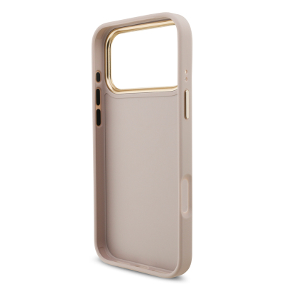 Apple iPhone 17 Pro Max Case Guess Original Licensed 4G Large Metal Logo Thick Strap Cover - 5