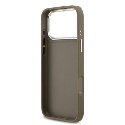 Apple iPhone 17 Pro Max Case Guess Original Licensed Grained 4G Metal Large Logo Cover - 8