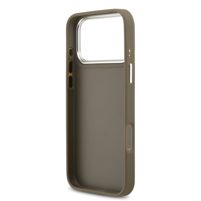 Apple iPhone 17 Pro Max Case Guess Original Licensed Grained 4G Metal Large Logo Cover - 8