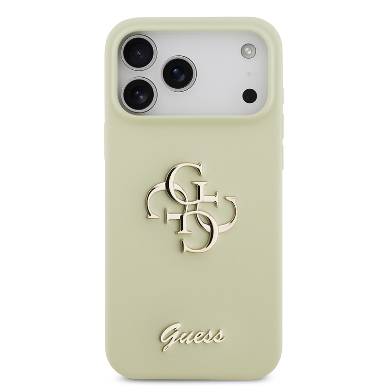 Apple iPhone 17 Pro Max Case Guess Original Licensed Grained Text Logo Cover - 7