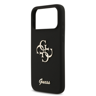 Apple iPhone 17 Pro Max Case Guess Original Licensed Grained Text Logo Cover - 28